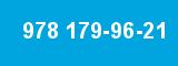 978 179-96-21 978 179-96-21